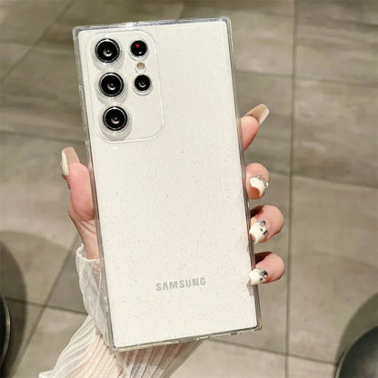 Glitter Transparent Ultra Slim Case for Samsung Galaxy S24 S25 Ultra S23 S22 Plus S21 S20 FE A55 A54 A53 A52 A35 A34 TPU Cover