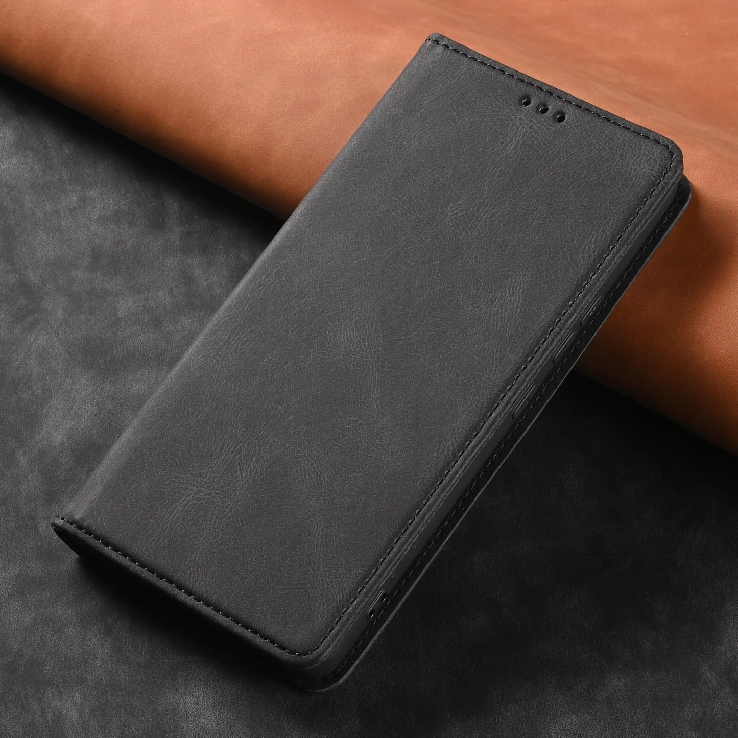 Leather Flip Wallet Case For Samsung Galaxy S26 S23 S22 S21 S20 FE S24 Plus S25 Ultra Book Case Cards Holder Funda Protect Cover