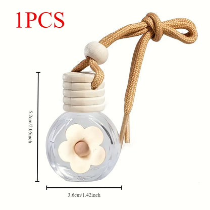 Cartoon Car Aromatherapy Glass Bottle For Mirror Pendant Dashboard Decorative Ornaments