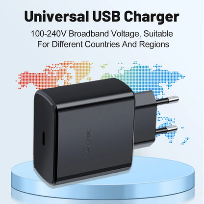PD Charger 45W for Samsung Galaxy S23 S22 Fast Charging High Speed Type C Mobile Phone Adapter for IPhone Xiaomi