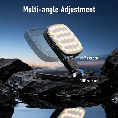 Magnetic Selfie Light with 1000mAh Battery For IPhone 18 17 16 15 14 13 12 , 48 LEDs, 10 Brightness Levels, 3 Color Temperatures
