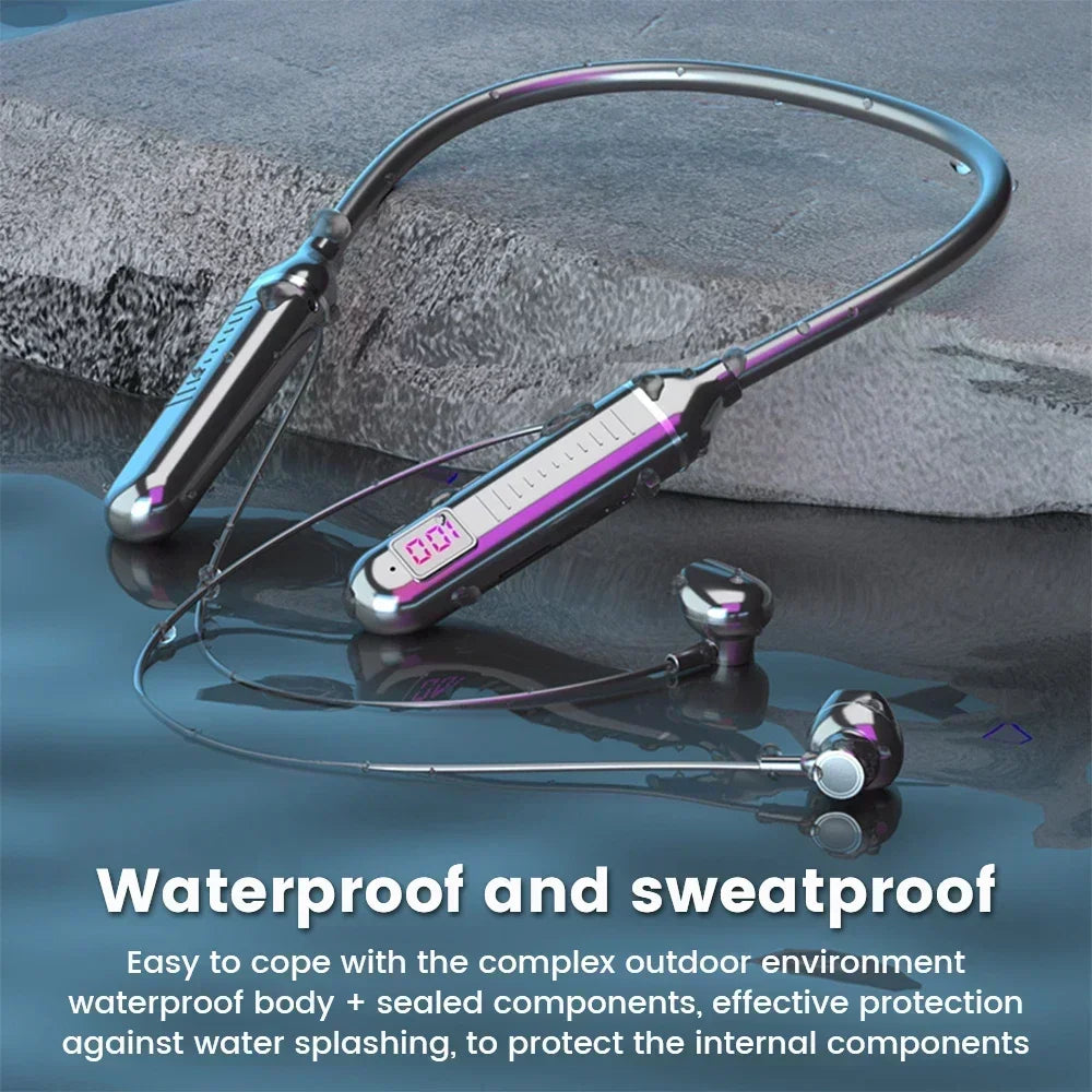K58pro TWS Wireless Headphone Bluetooth 5.2 Earphones Magnetic Neckband Sport Waterproof Blutooth Headset with Mic Noise Cancell