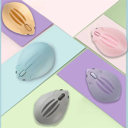 Cute Cartoon Hamster Shape Creative Mouse Bluetooth/2.4G Mini Wireless Mute Ergonomic Optical Mice PC Laptop Desktop Universal