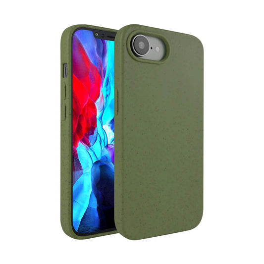 Fashion Wheat Straw Silicone Soft Case For iPhone 17 Air 16E 16 15 14 13 12 11 Pro Max Plus Eco-friendly Shockproof Matte Cover
