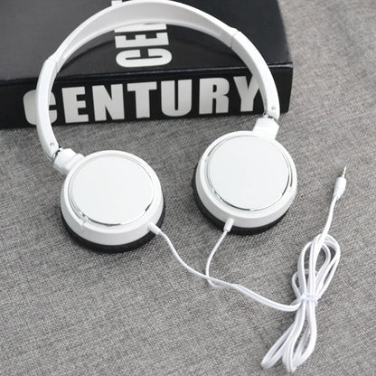 Universal 3.5mm Wired Computer Headphone Foldable Portable Music Gaming Headset Noise Canceling Sports Earphone Stereo Headset