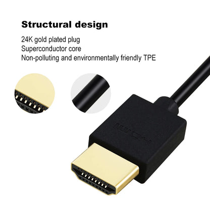 Shuliancable High Speed HDMI Cable 2.0 4K 1080P 3D for HD TV XBOX PS3 computer cable 0.3m 1m 1.5m 2m 3m 5m 7.5m 10m