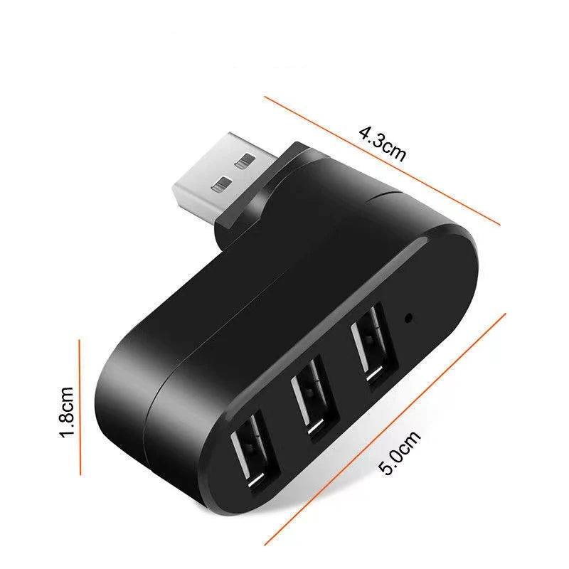 USB 3.0 HUB Adapter 180°Rotatable 3 Port USB 3.0 2.0 HUB High Speed Splitter For Mac Lenovo Xiaomi PC Tablet Huawei Accessories