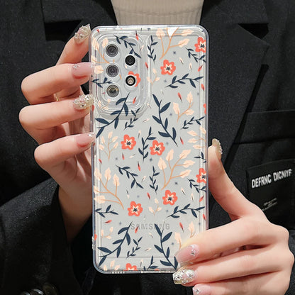 Cherry Case For Samsung A54 A53 A52 A55 A51 A35 A34 A33 A32 A21S A15 A14 A13 A12 Cases Galaxy S22 S23 Ultra S24 S21 Plus S20 FE