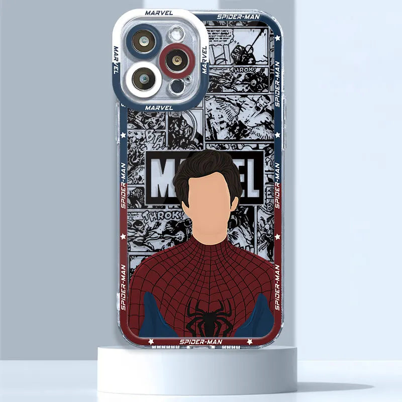 Marvel Iron Man Donnys Loki Case for iPhone 15 Pro 11Pro Max XR 12 13 Mini XSmax 14 7 Plus SE 6 8 X XS Phone Clear Fundas Cover