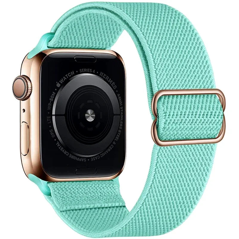 Nylon Loop Strap For Apple Watch 49mm 45mm 41mm 44mm 42mm 46mm Adjustable Elastic Belt iWatch Ultra 3/2 11 10 9 8 7 6 5 SE3 Band