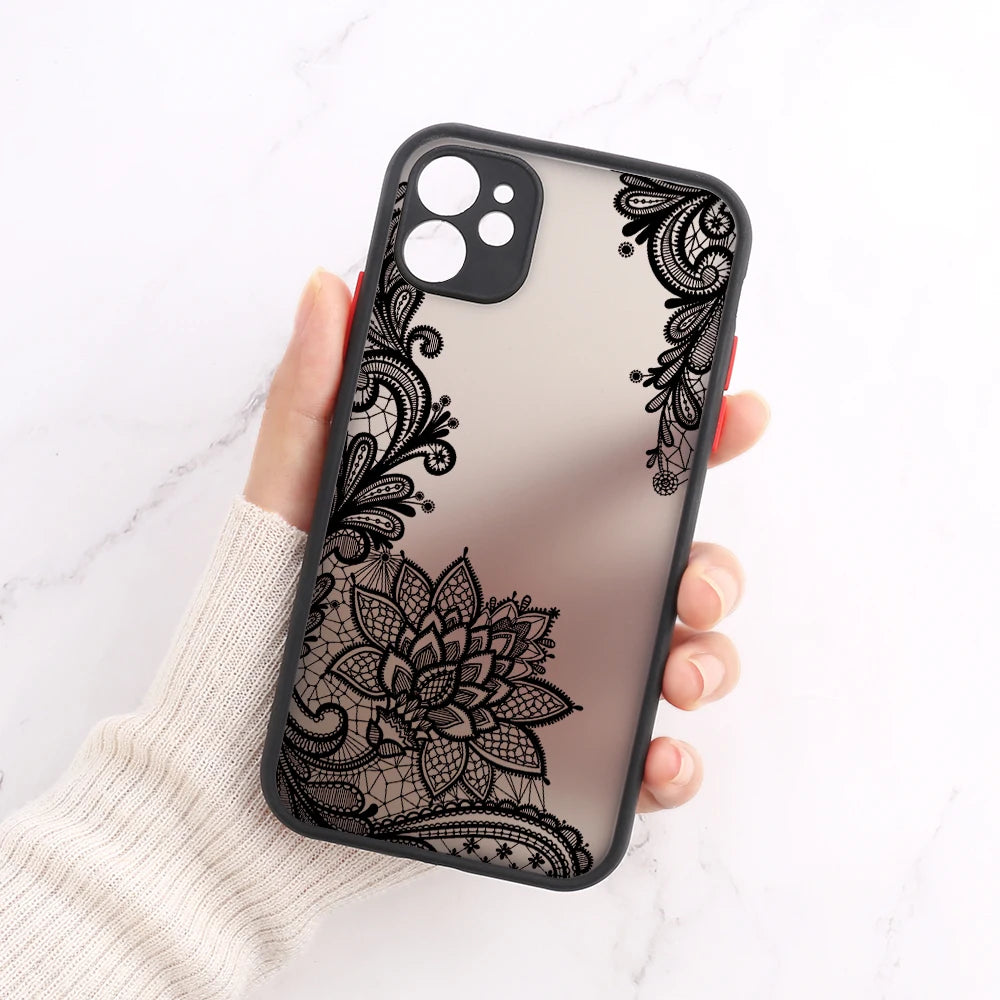 Mandala Dreamcatcher Case For iPhone 11 13 14 12 15 Pro Max Mini XR XS Max 6s 8 7 Plus SE 2022 2020 Clear Shockproof Phone Cover
