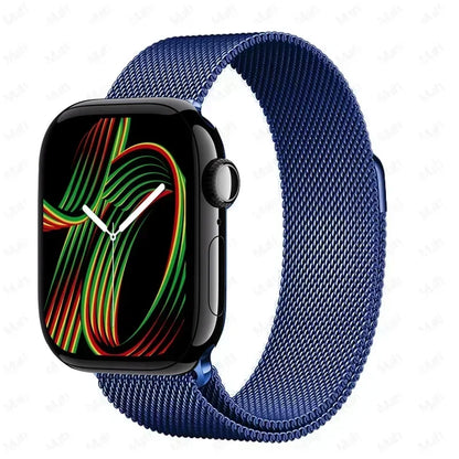 Milanese Strap For Apple Watch Ultra 2 49 46mm 42mm 44mm 40mm 45mm 41mm 38mm Bracelet For iWatch Series 10 9 3 6 5 SE 7 8 Strap
