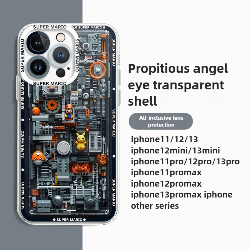 Super M-Marios Bros Clear TPU Case for Xiaomi Redmi Note 14 13 12 5G Plus 11 Pro 14C 13C 12C 10S 9 4G A2 A1 Soft Silicone Cover