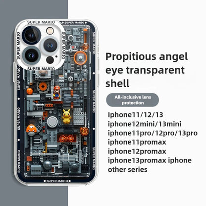 Super M-Marios Bros Clear TPU Case for Xiaomi Redmi Note 14 13 12 5G Plus 11 Pro 14C 13C 12C 10S 9 4G A2 A1 Soft Silicone Cover