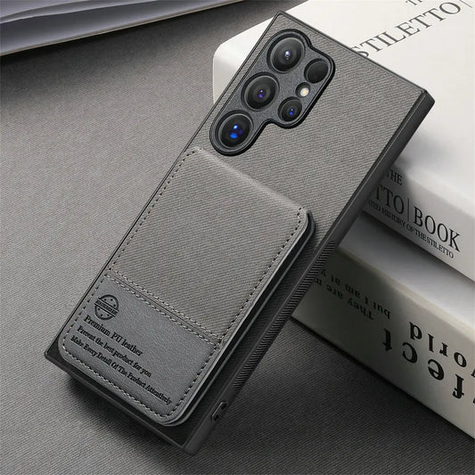 RFID Leather Card Back Case for Samsung Galaxy S26 Ultra 5G Luxury Cover Phone Holder Funda S25 Edge S24 FE S23 S22 S 21 Plus 25