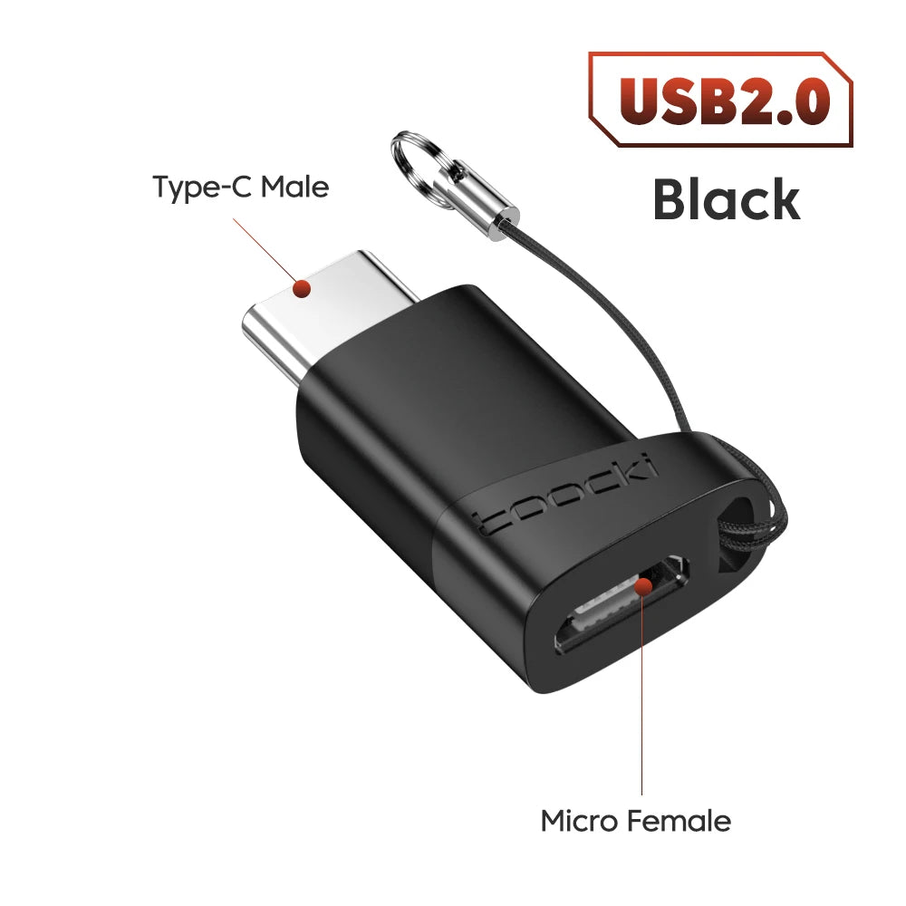 Toocki OTG Adapter Type C to USB Micro USB to Type C Adapter OTG USB to Type C Converter For Macbook Xiaomi Samsung Huawei OPPO