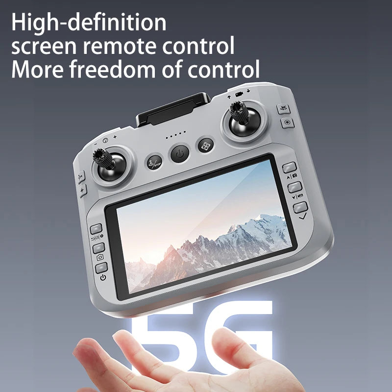 2026 Lenovo Drone With 4.3-inch Large Screen 8k High-definition Aerial Photography Obstacle Avoidance Remote Control Quadcopter
