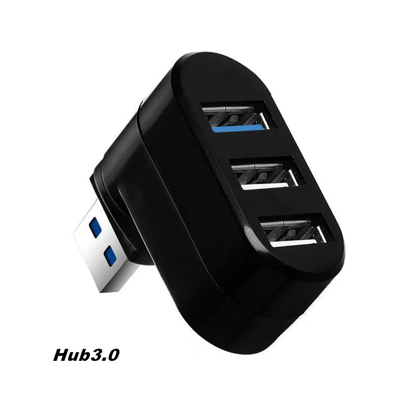 USB 3.0 HUB Adapter 180°Rotatable 3 Port USB 3.0 2.0 HUB High Speed Splitter For Mac Lenovo Xiaomi PC Tablet Huawei Accessories