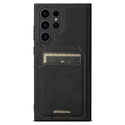 Detachable 2 in 1 Leather Wallet Magnet Card Holder Phone Case For Samsung Galaxy S24 S23 Ultra S22 Plus Wireless charging