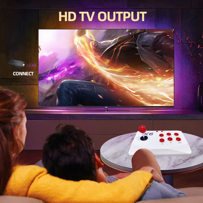 VILCORN Arcade Video Game Console 4K TV Game Stick with Double Arcade Joysitck Games For MAME/Sega/PS1/Atari Kid Gift