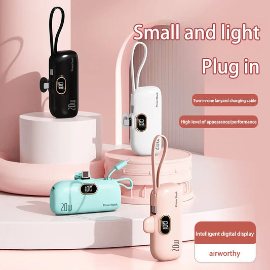 Mini Convenient Mobile Power Bank 30000mah Portable Fast Charging  suitable for iPhone 16 15 14 Samsung Xiaomi External Battery