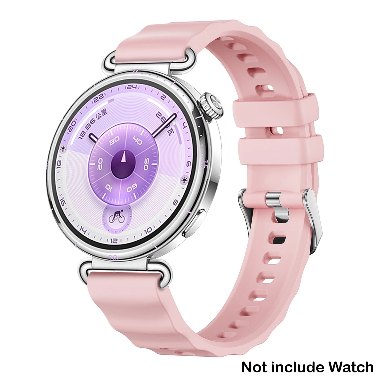 18mm Silicone Band for Huawei Watch GT6 41mm Sport Strap Metal Buckle Correa for Huawei Band GT6 Smartwatch Replacement Bracelet