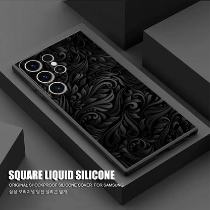 Mandala Luxury Case for Samsung Galaxy S20 S21 5G S24 Ultra S21 FE S23 Ultra S22 Plus S20 Plus S21 Plus S23 Black Soft Cover