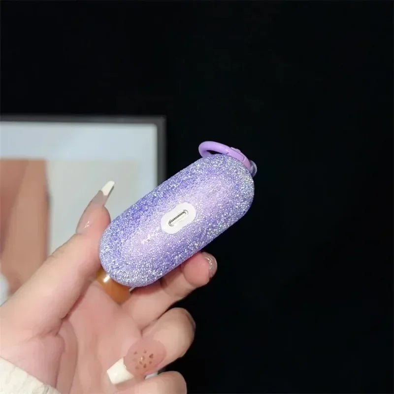 For Airpods 4 3 2 1 Glitter Rhinestone Case Bling Matte Protective Funda For Airpods Pro2 Bluetooth Earphone Bag 2025