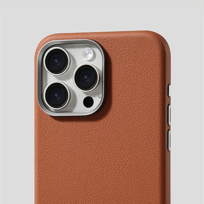 Luxury Business PU Leather Magnetic Case For iPhone 16 Plus 15 14 Pro Max Light Thin Magsafe Wireless Charge Shockproof Cover