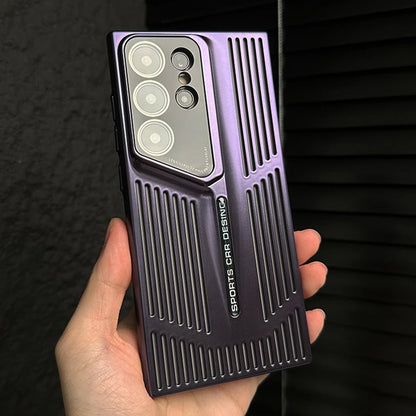 Luxury Heat Dissipation Case For Samsung Galaxy S25 S24 Ultra S23 Plus S22 Breathable Cooling Titanium Shockproof Bumper Cover