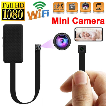 DIY HD 1080P WiFi Mini Camera Portable Video Recorder Micro Camcorder P2P Wireless Webcam Loop Recording Support Remote Viewing