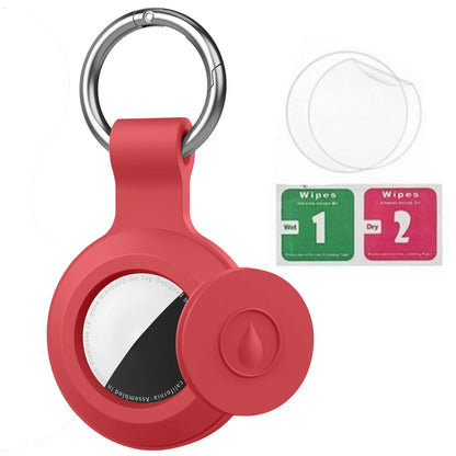 Waterproof AirTag Keychain Holder tag Lock Case Wire Cable,  Anti-Lost Protective Case with Keyring for Luggage, Key, Backpack