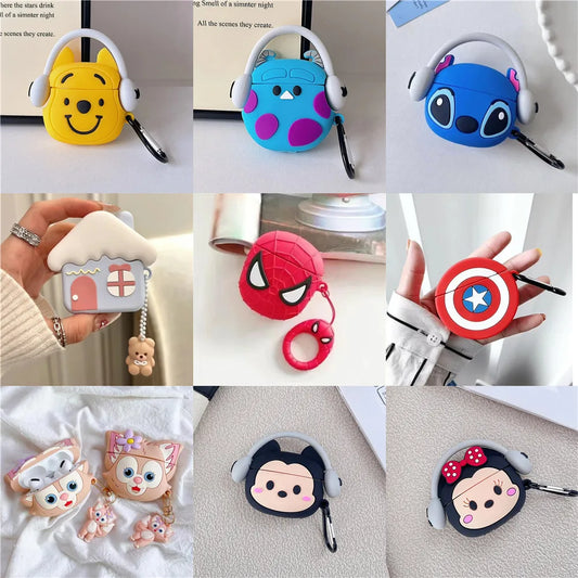 3D Cartoon Silicone Cases For Airpods 1 2 Air pods 3rd Protective Bluetooth Wireless Earphone Charging Cover For Airpods Pro 2