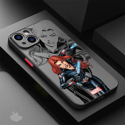 Back Clear Case for Apple iPhone 8 Plus SE 12 Mini 15 11 Pro XS X XR 7 6S 14 Pro Max 13 13 Cover Luxury Marvel Heroes Iron Man