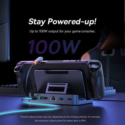 Baseus USB C Docking Station for Steam Deck Nintend Switch Type C to HDMI-compatible 4K@60Hz RJ45 PD 100W Type C USB 3.0 Hub