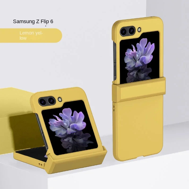Skin Feel Hard Shell Phone Case for Samsung Galaxy Z Flip 7 6 5 4 3  Flip6 Flip5 Flip4 Flip7 Hinge Protection Shockproof Cover