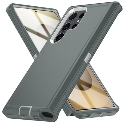 Military Armor Shockproof Phone Cases For Samsung S25 Ultra S24 Plus S23 FE S22 S21 S20 S24 Ultra Hard PC+TPU Bracket Back Cover