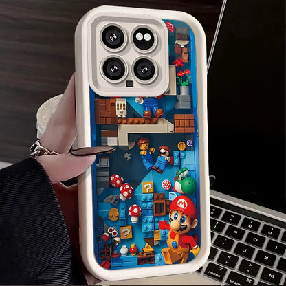 Super M-Marios Bros Case for Xiaomi Mi 14 13 13T 12 12T 11 11T Pro Lite 12X 12S POCO F6 F5 X5 X3 NFC Soft Silicone Cover Funda