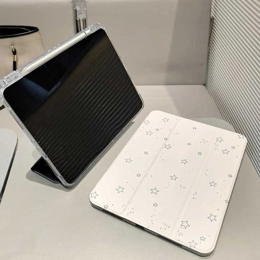 Star Design For iPad 10th/11th A16 For iPad Pro 13 11 m5 m4 m3 12.9 Air 11 13 m2 m3 Air4 5 Pro 11Tablet Protective Foldable Case
