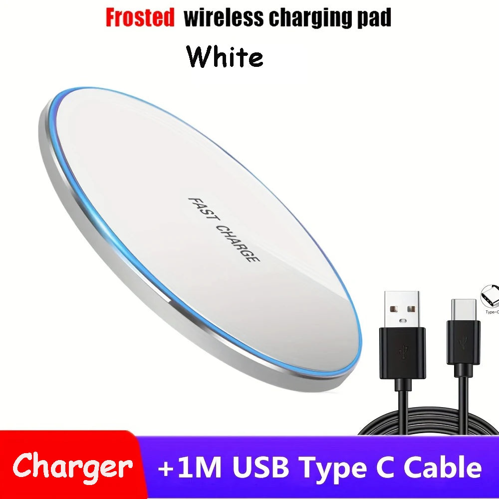 Wireless Charger For iPhone 17-11 Pro XS Max Mini X XR Induction Fast Wireless Charging Pad For Samsung Xiaomi Huawei