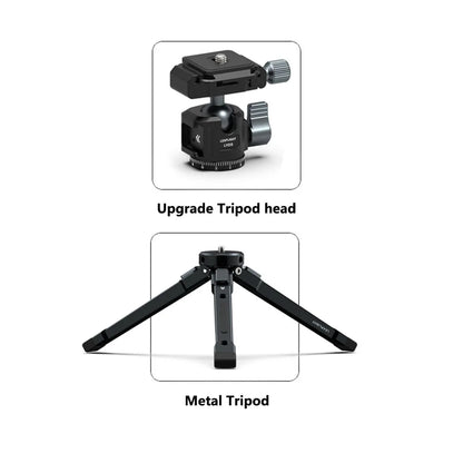 LEAPLIGHT Selfie Stick Tripod w 360 Ball Head Cold Shoe Tabletop Tripod for iPhone 16 15 14 Samsung Phone DSLR Camera Magic Arm