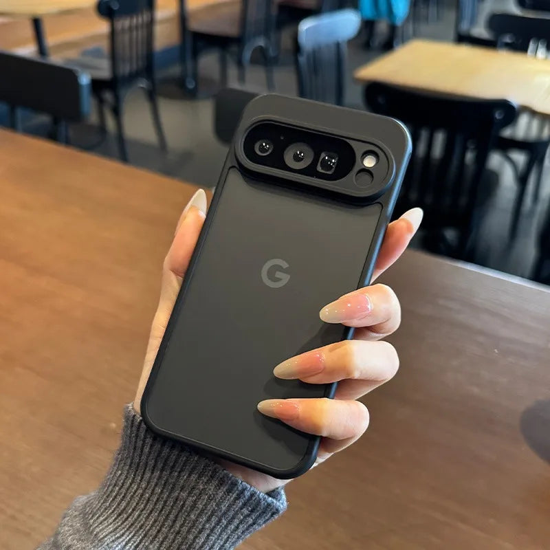 For Google 9A Magsafe Case Slim Matte Carbon Fiber Wireless Charging Cover for Google Pixel 9 Pro XL 8A 8 Pro Armror Back Cover