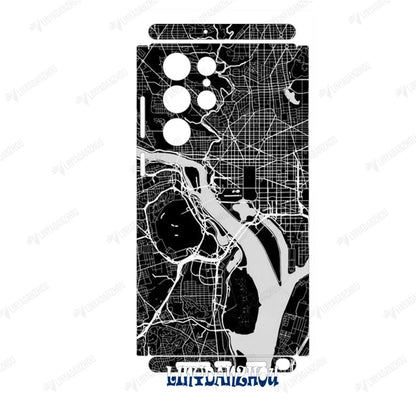 Colorful Decal Skin for Samsung Galaxy S24 S23 S25 Ultra A54 A52 A52S 5G Back Screen Protector Cover  Wrap Sticker