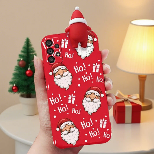 DIY Christmas Reindeer Santa Snowman Case For Samsung Galaxy S25 S24 S23 Ultra S22 S21 Plus S25 S20 FE S22 Ultra TPU Phone Cover