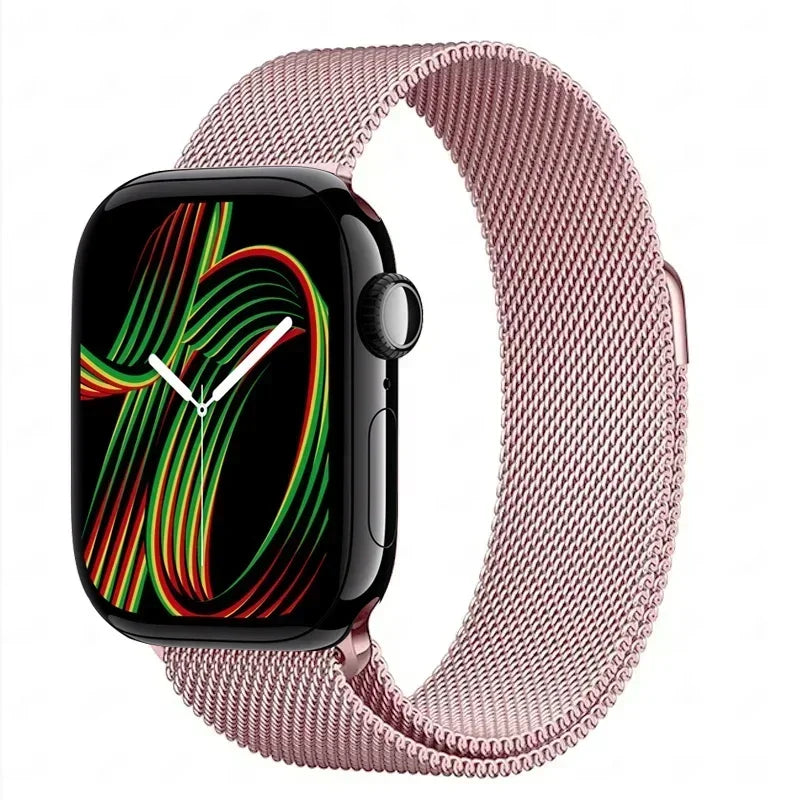 Milanese Strap For Apple Watch Ultra 2 49 46mm 42mm 44mm 40mm 45mm 41mm 38mm Bracelet For iWatch Series 10 9 3 6 5 SE 7 8 Strap