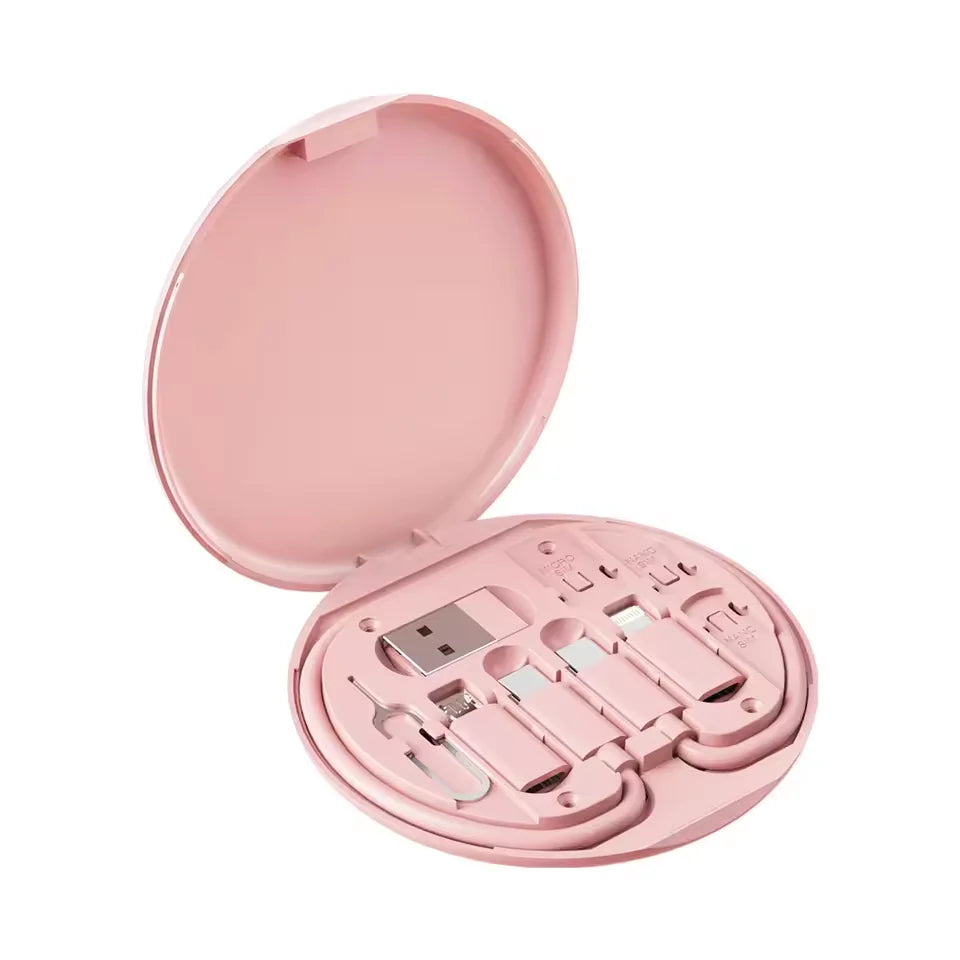 60W Multi USB Charging Adapter Cable Kit, USB C Conversion Kit USB A and Type C to Male Micro/Type C, Phone Data Transfer, Card