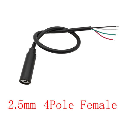 1Pcs 2.5/3.5mm Male Plug/Female Jack Mono/Stereo AUX 2/3/4Pole To Bare Wire Connector DIY Audio Headphone Repair Extension Cable