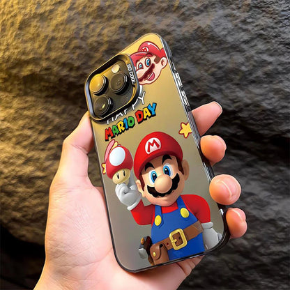 Cartoon S-Super M-Marios Bros Phone Case For iPhone 16 15 14 13 12 11 Pro Max 7 8 Plus XR XS Max Shockproof Silicone Matte Cover