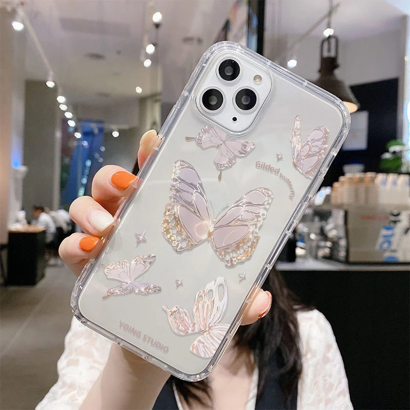 Floral Case For Samsung S23 Ultra S22 S21 S20 FE A54 5G A53 A52 A13 A12 A14 A51 A34 A33 A32 A23 A22 A71 A72 A73 TPU Funda Covers