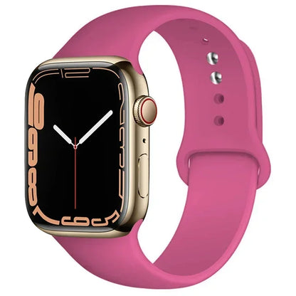 Silicone Band For Apple Watch strap 44mm 45mm 40mm 41mm 42-38mm 45 mm sport bracelet iwatch series 8 7 6 5 4 3 SE 9 Ultra 2 49mm